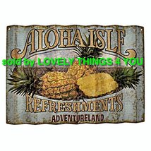 Disney Parks Wall Sign Art &quot;Aloha Isle&quot; Refreshments Wall Sign NEW IN BOX 26&quot;x18 - £185.09 GBP