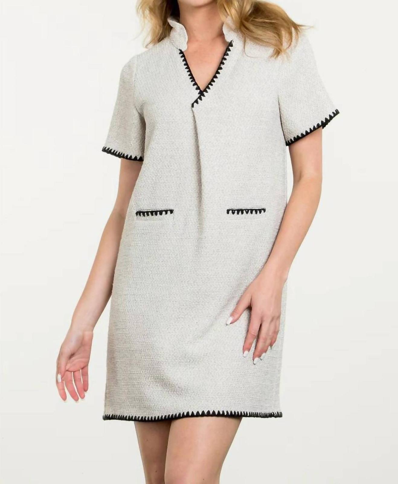 Thml Short Sleeve Dress Cream - $52.00