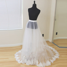 Bridal Maxi Tulle Skirt White Wedding Photo Tulle Skirt Custom Romantic Outfit  image 2