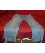 DENIZEN LEVI&#39;S 281 STRAIGHT MEN&#39;S LIGHT BLUE WASH JEAN DENIM PANTS 38X30 - $14.39