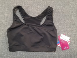 Motionwear Racerback Crop Top XL Sport Bra Blacke New Nwt - $17.59