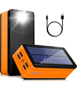 Solar Power Bank 50000Mah, Portable Solar Phone Charger with Flashlight,... - £55.28 GBP