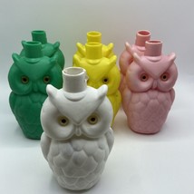 7 Vintage blow mold patio owls Pink Green Yellow White  only/no lights - $84.14