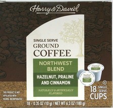 1 Harry &amp; David Ground Coffee Northwest Blend Hazelnut Praline Cinnamon ... - $17.99