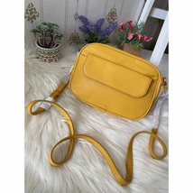 Fossil Avery Crossbody Bag Golden Yellow Leather SHB2463717 NWT $158 Retail FS - £73.64 GBP
