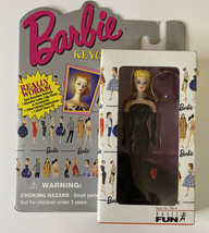 Vtg New Barbie Keychain Mattel Basic Fun Original Blonde Glitter Ball Gown 1995 - $7.95