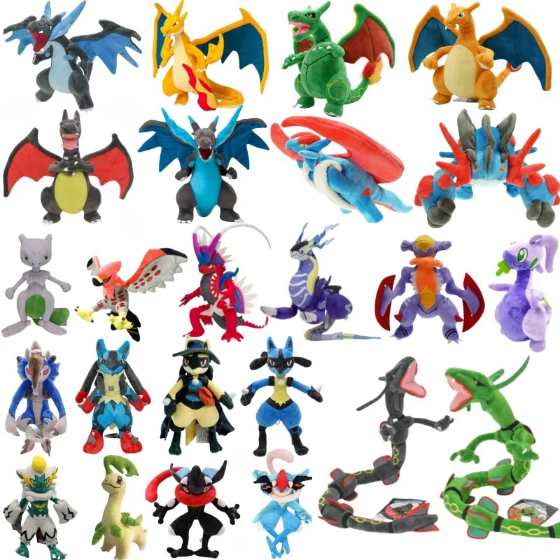 Legendary Pokemon Plush Toy Charizard Greninja Lucario Rayquaza Koraidon Goodra - £13.47 GBP+