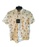 B by Brooks Brothers Youth Boys Button Down Pineapple Beige Shirt Size 1... - $547.69 MXN