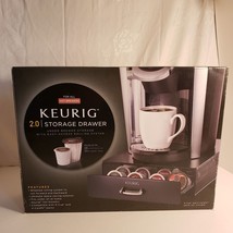 Keurig 2.0 Storage Metal Drawer Black Holds 28 K-Cup packs or 20 K-Caraf... - $9.47