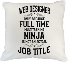 Make Your Mark Design Web Designer White Pillow Cover for IT, Graphic Ar... - $24.74+