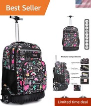 Lightweight 4.9lb Rolling Backpack with Armor Protection - Perfect for S... - $119.99