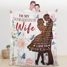  Mothers Day Gifts for Wife, To My Wife Blanket for Her Anniversary Birthday Gif - £28.75 GBP
