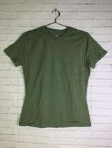 Hanes Disney Design A Tee T-Shirt Blank Make Your Own Army Green Womens Misses M - £8.30 GBP