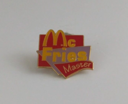 Mc Fries Master McDonald&#39;s Employee Lapel Hat Pin - £5.83 GBP