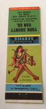 Matchbook Cover Matchcover Girlie Pinup York County Van Co York PA - $4.04
