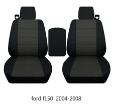 Front set car seat covers fits FORD F150 TRUCK 2004-2008 + cover for console lid - $91.81 - $101.10