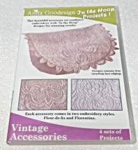 Anita Goodesign Embroidery Pattern Vintage Accessories 4 Sets of Projects - $12.38