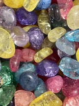 4oz Crackle Quartz Gemstone Tumbled Stones 10-15mm Reiki Healing Crystal... - $108.68 MXN