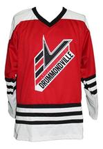 Any Name Number Drummondville Retro Hockey Jersey New Red Drummond #4 Any Size image 4