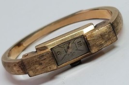 VTG Antique Delrio 17 Jewels Swiss Ladies Gold Wind up Wrist Watch Brace... - £50.14 GBP