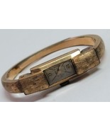 VTG Antique Delrio 17 Jewels Swiss Ladies Gold Wind up Wrist Watch Brace... - £49.34 GBP