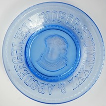 Vintage Clay's Crystal Works Cobalt Blue Child's Alphabet 8” Plate - £12.75 GBP