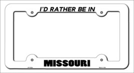 Be In Missouri Novelty Metal License Plate Frame LPF-352 - $18.95