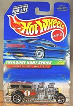 1998 Hot Wheels #760 Treasure Hunts Series 12/12 WAY 2 FAST Gold w/Chrome5Spokes - £13.71 GBP