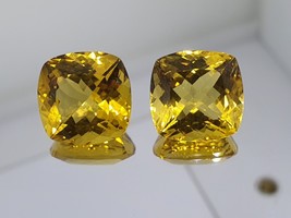 20 cts Pair Natural golden Beryl loose gemstone - £399.67 GBP