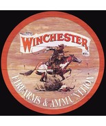 Winchester Firearms &amp; Ammunition Express Ammo Retro Round Metal Tin Sign... - £13.43 GBP