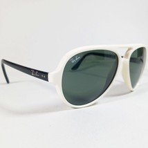 Ray Ban RB 4125 CATS 5000 White/Black Unisex Sunglasses w/Green Lenses - $85.00