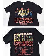 BTS Permission to Dance On Stage Las Vegas Black Tee  Shirt Size Large - $67.68 CAD
