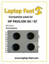 Laptop feet compatible kit for HP PAVILION G6/G7/DV6t(4 pcs self adhesive by 3M) - $13.37