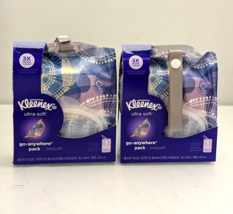 Pack of 2 Kleenex Ultra Soft Go Anywhere 30 Count 3-Ply Tissue Handle Pouch - $15.67