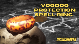  Haunted Voodoo Carved Wooden Magic Spell Ring for Powerful Protection - £35.36 GBP