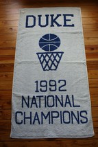 NWT Duke University 1992 National Basketball Champions Fieldcrest Cannon Towel - $109.25