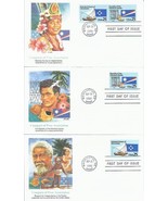 3 FDC FIRST DAY COVERS USPS COMPACTS FREE ASSOC MARSHALL MICRONESIA PACI... - £7.78 GBP