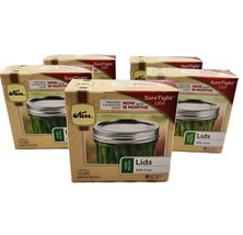 5 Boxes (60 Lids) Kerr Wide Mouth Jar Lids Sure Tight for Canning Preser... - $458.05 MXN