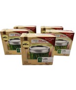 5 Boxes (60 Lids) Kerr Wide Mouth Jar Lids Sure Tight for Canning Preser... - $35.04 CAD