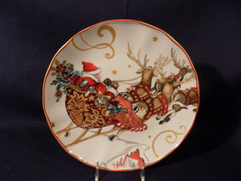 WILLIAMS SONOMA TWAS THE NIGHT BEFORE CHRISTMAS SANTA SALAD PLATE - EXCE... - £39.38 GBP