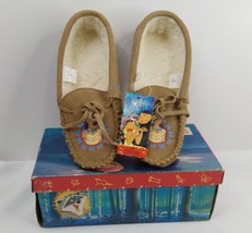 Disney&#39;s Pocahontas Genuine Suede Lether Sleepers Little girl&#39;s size 13 ... - £18.19 GBP