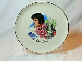 Elvis Presley Souvenir Plate Graceland 1970s Vintage The King - £14.20 GBP