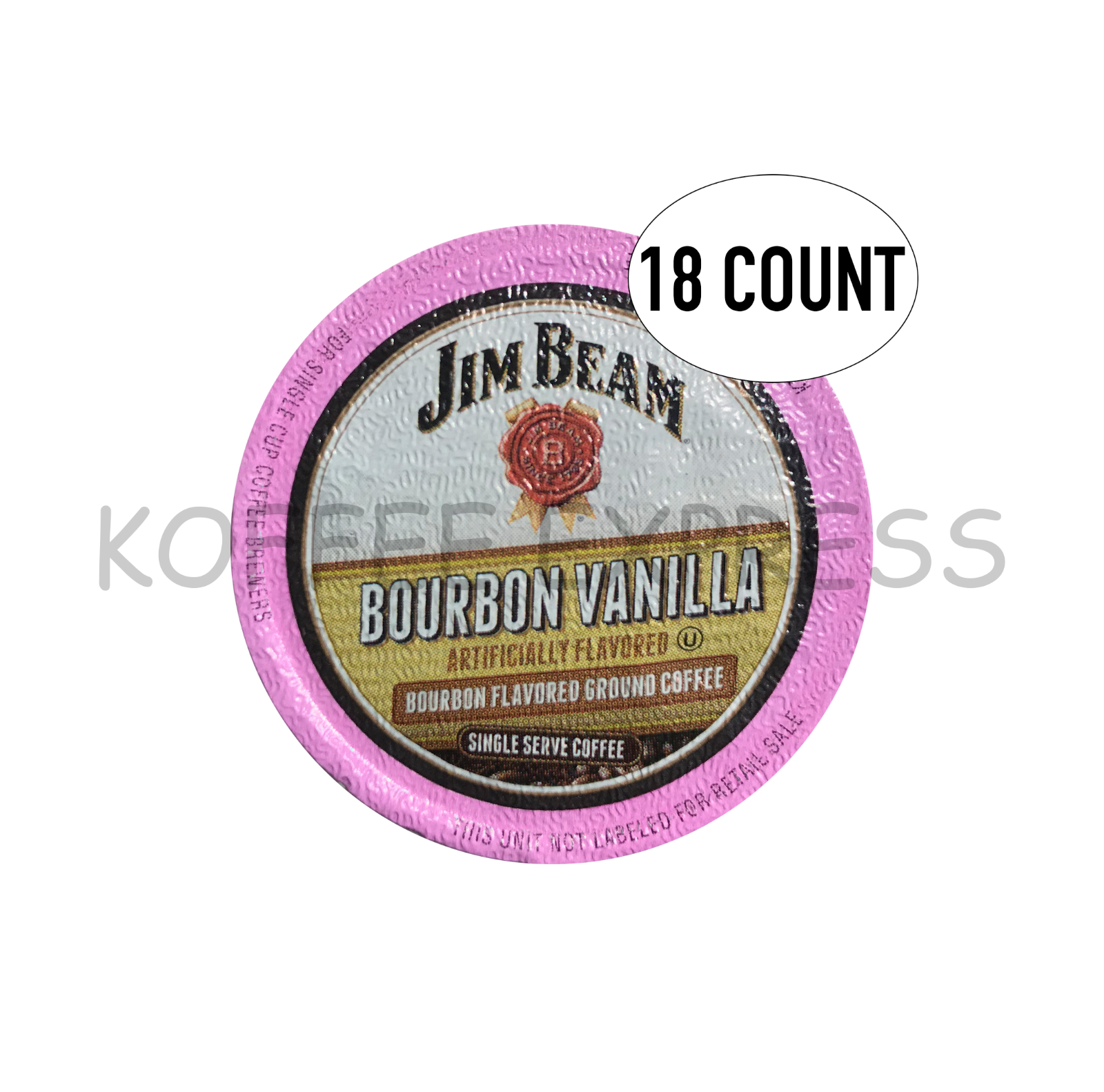 Jim Beam Bourbon Vanilla Single Serve Coffee, 18 cups, Keurig 2.0 Compat... - $14.99