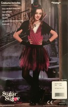 Midnight &quot;Vamp&quot; Vampire Child Halloween Costume Girl&#39;s Size X-LARGE 12-14 - £18.10 GBP