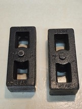 2 Quantity of Cast Iron 2&quot; Lift Blocks 5-11/16&quot; Long 2-3/8&quot; Wide Tapered... - $39.99