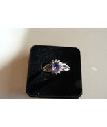 Fine Jewelry Real  Tanzanite and Diamond Ring #R17 - $389.99