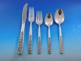 Contessina by Towle Sterling Silver Floral Flatware Set For 12 Service 68 Pieces - £3,552.90 GBP