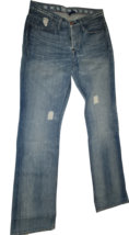 Earnest Sewn Fulton Button Fly Distressed Straight Leg Jeans - Size 32 - £62.12 GBP