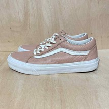Vans Womens Old Skool Sneakers Pink Leather Shoes Size 7.5 - $9.50