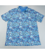 Walter Hagen 11 Majors Shirt Men’s Sz Large Blue Hawaiian Floral Tropica... - £14.91 GBP